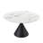 Buckingham Modern Extendable Round Dining Table With White Sintered Stone Table Top - Seats Up To 4