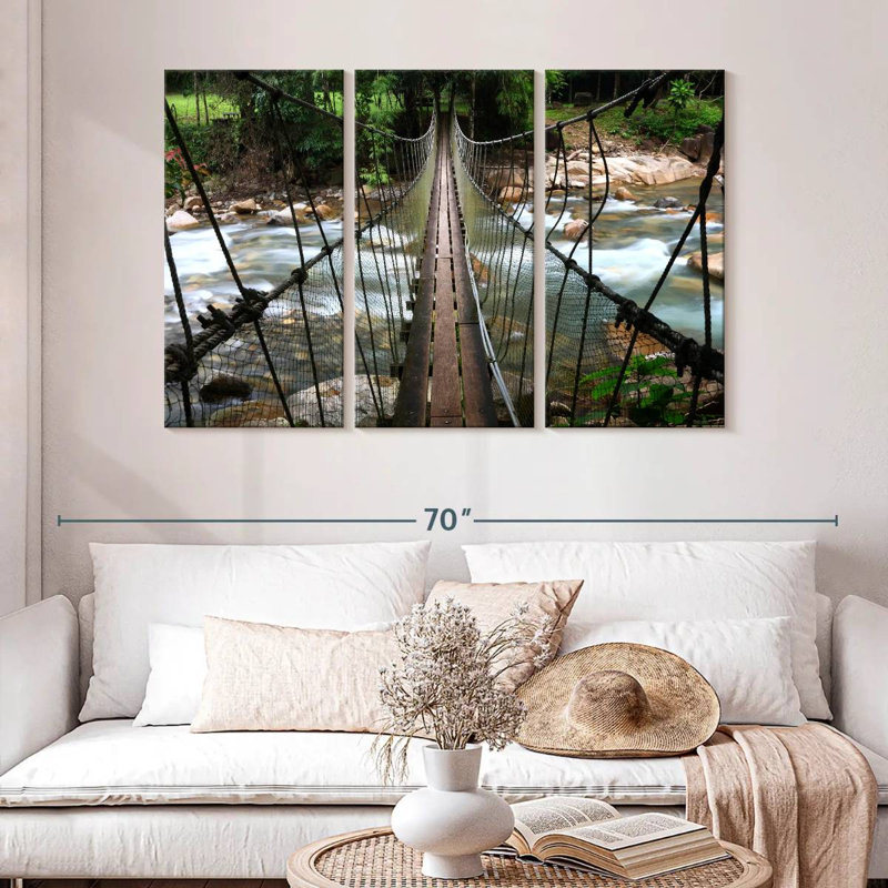 Lilie Steep Rope Bridge, 32" H x 50" W