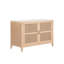 Armoire de rangement extérieure Trunnell à double porte avec plateau en bois d'eucalyptus et Superstone