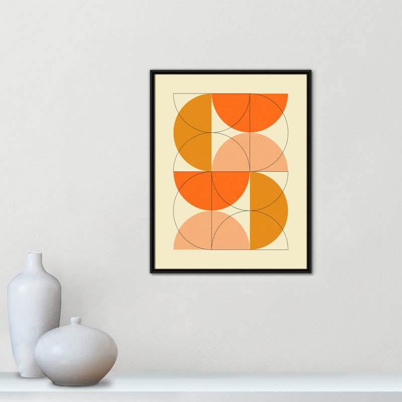 «Imaginaire 2» par Blue, Framed Canvas, L 23,5 po x H 29,5 po, Flottant espresso