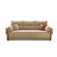 Canapé-lit en suède beige Causeuse-129743132
