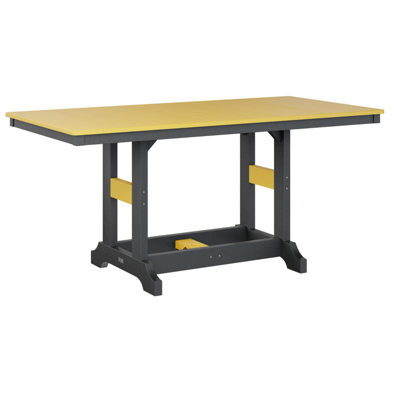 Garden Classic Outdoor Bar Table, Black, Sunburst Yellow