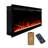 Vibrance Recessed or Wall Mounted Electric Fireplace Heater, Multi-Flame Colours, Voice Assistant Compatible, Logs & Crystals, Remote Control-102270339