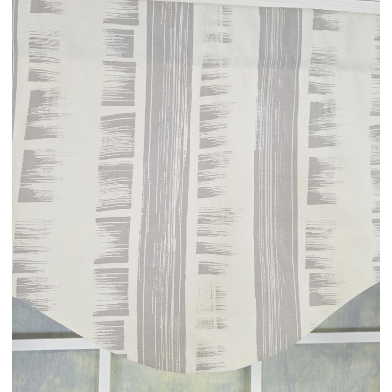 Jaspeado Cornice Valance, Gris