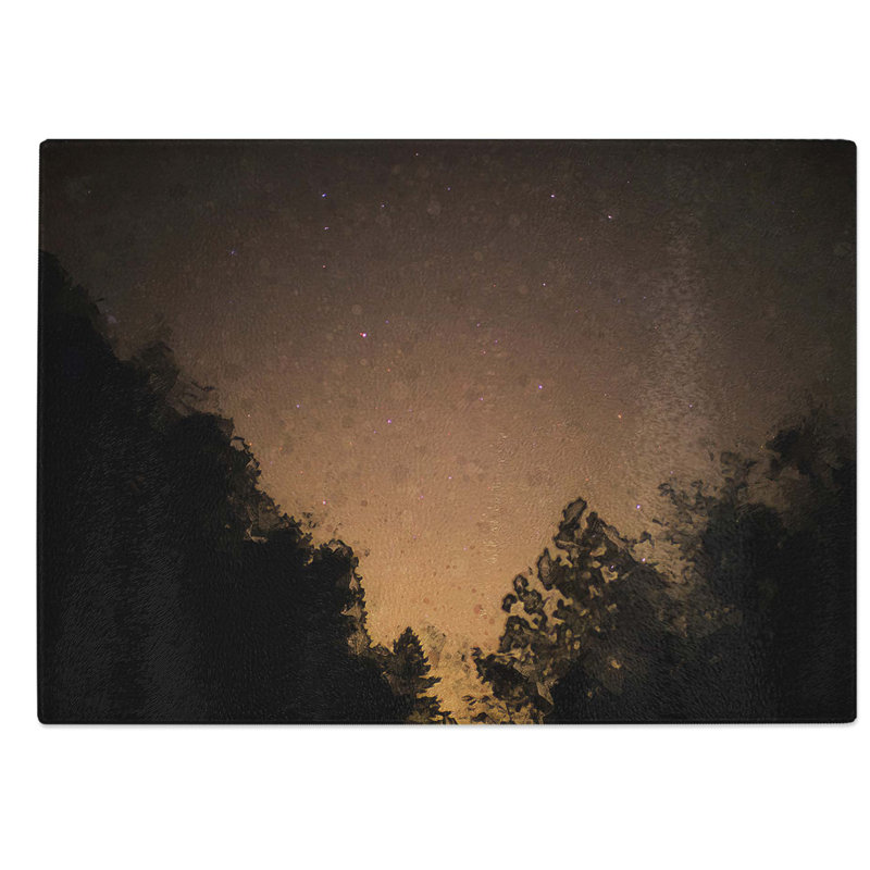 Glass Forest At Night in Abstract Chopping Board, 39 cm W x 28.5 cm L