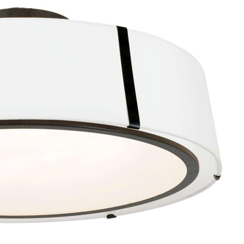 Semi Flush Mount, Matte Black