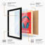 Headphones Bold Graphic Mid-Century - Framed Print-271521605-271521607