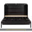 Grand lit escamotable avec grands tiroirs et USB, espresso brossé-1033931924