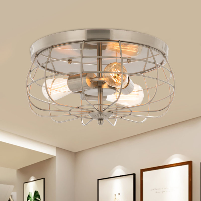 Keaisa Flush Mount, Brushed Nickel