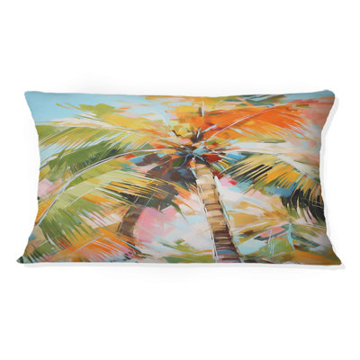 Palm Trees Palm VII - Coussin décoratif imprimé palmiers et palmiers