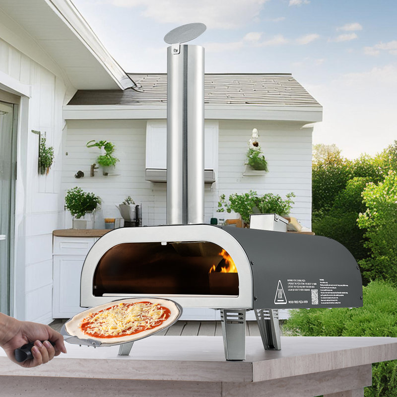 VEVOR Iron Free Standing Charcoal Pizza Oven