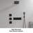 Complete Shower System With Rough In-valve