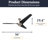 Almadale 56"  Ceiling Fan with No Light