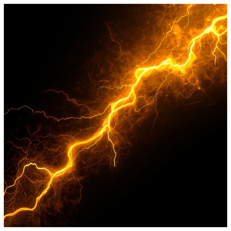 Tapis de bain Electric Lightning Bolt, 24in W x 17in L