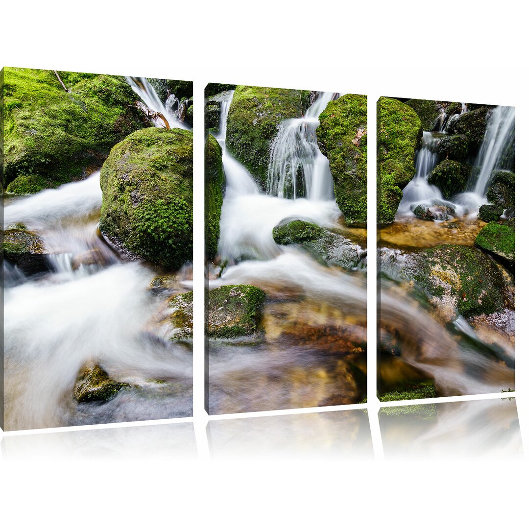 3-tlg. Leinwandbilder-Set Gertelbach im Schwarzwald, Fotodruck