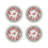 Christmas Berries Red White Beaded Smooth Tabletop Set