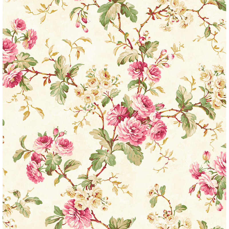 Amelie Trail 10m x 53cm Wallpaper Roll, Red