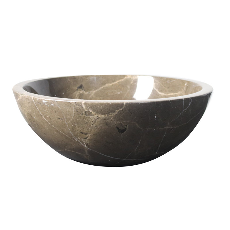 Lavabo vasque rond en marbre gris antique, Gris