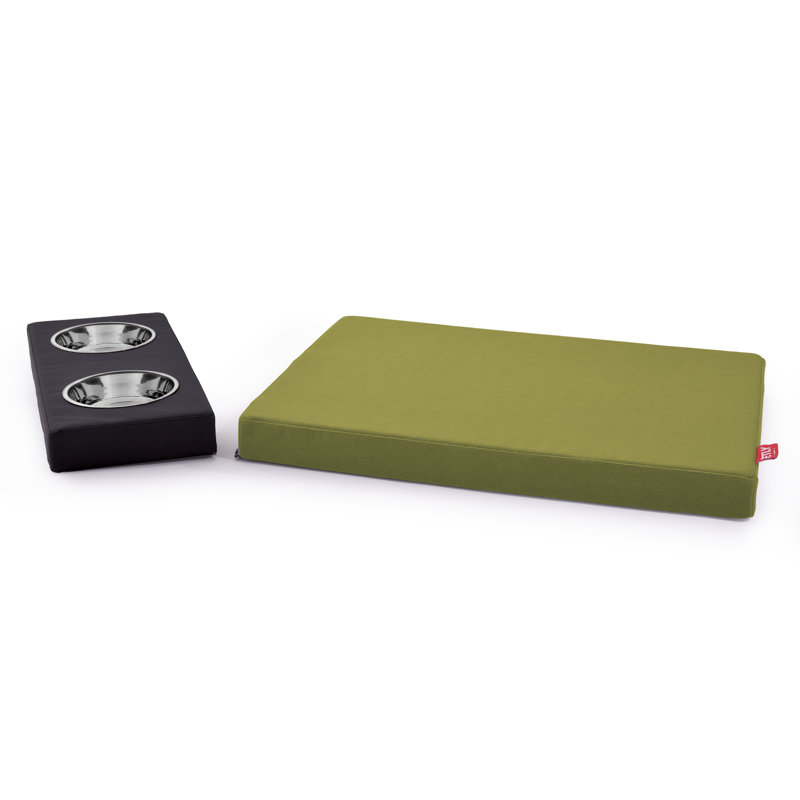 Orthopedic Microfibre Pet Bed, Green