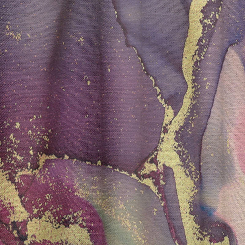 Rose et noir, art abstrait fluide de luxe - rideau en velours moderne - obscurcissant - 1 panneau, L 52 po x L 90 po