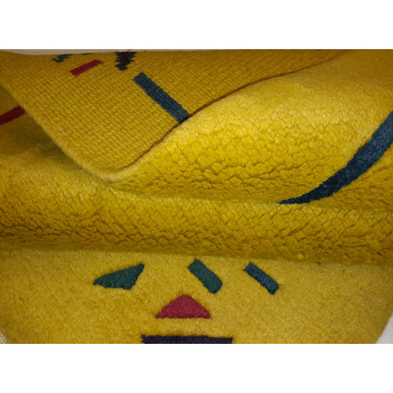 Isabelline Hand Made Modern All Over Indo Gabbeh Rug - 3'0'' X 5'0''