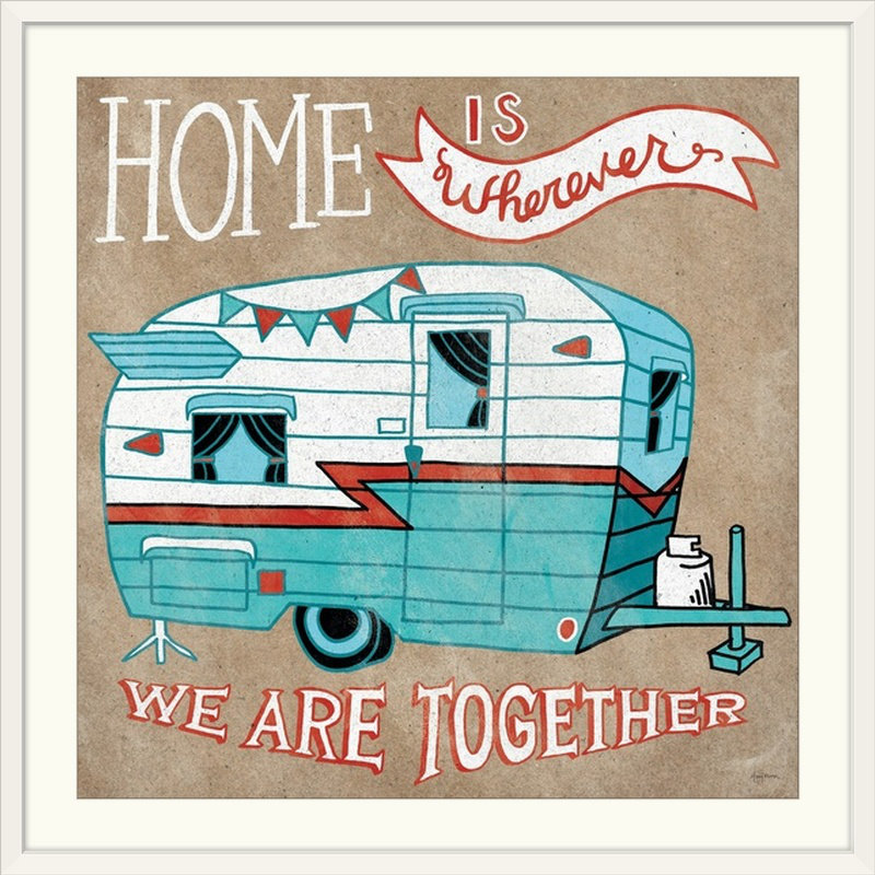 « adventure love camper » par une publicité rétro Mary Urban, H 35 po x l 35 po x P 1,5 po, Toile