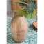 Vase décoratif en verre terre cuite D6.5x10.5 "