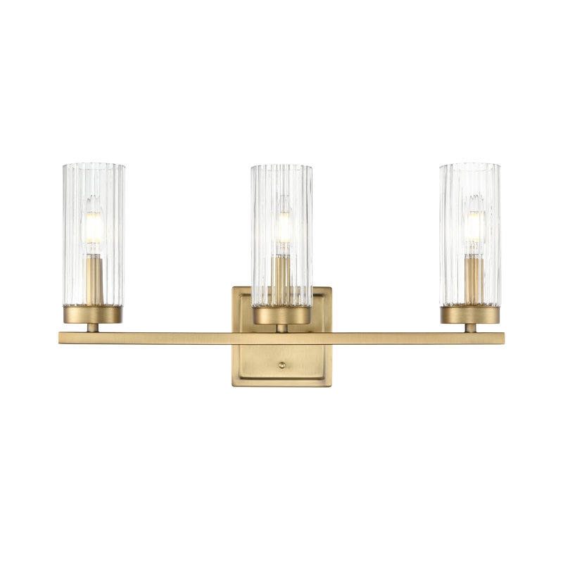 Meuble-lavabo 3 lumières Turman , Laiton rétro