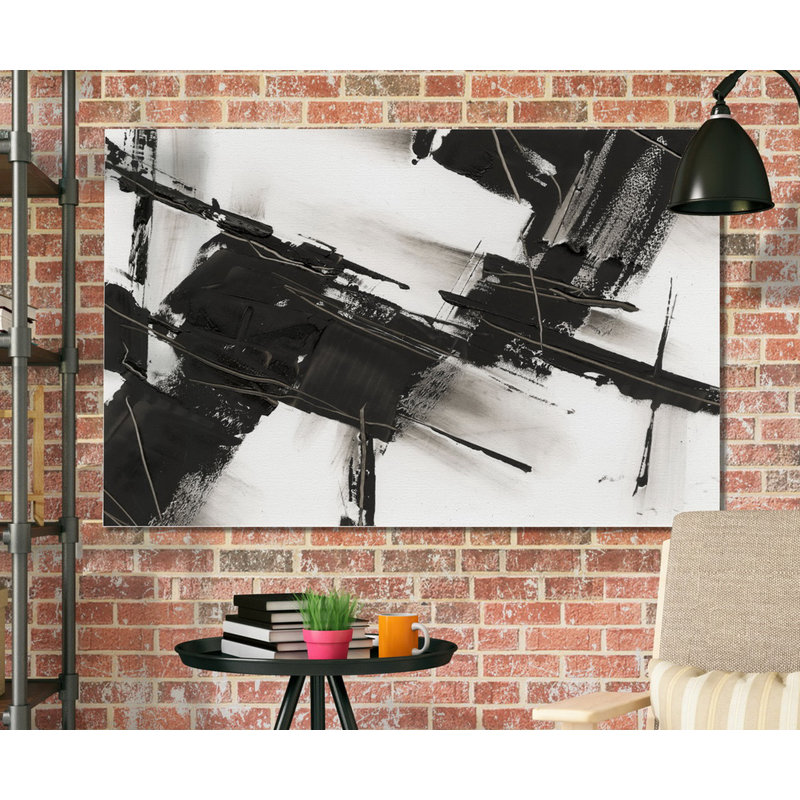 « diagonale matrix i », impression, H 24 po x l 36 po x P 1,5 po, Toile tendue