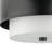 Glass and Linen Flush Mount-867020782