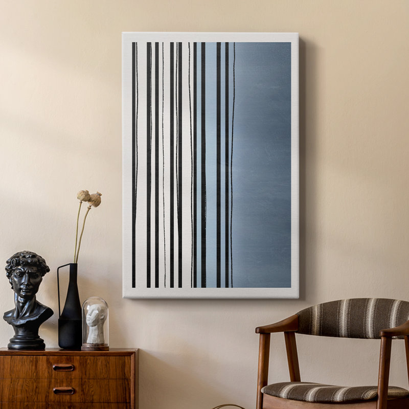 Abstracto Azul I - galerie sur mesure, H 48 po x l 32 po