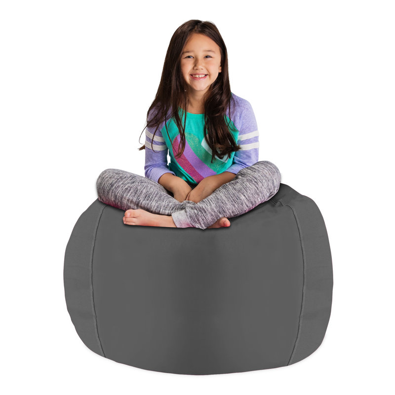 Housse pour fauteuil à billes Kids, Grand - 38 po, Gris chiné