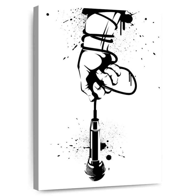 Abarca Microphone Around The Wrist, 45" H x 30" W