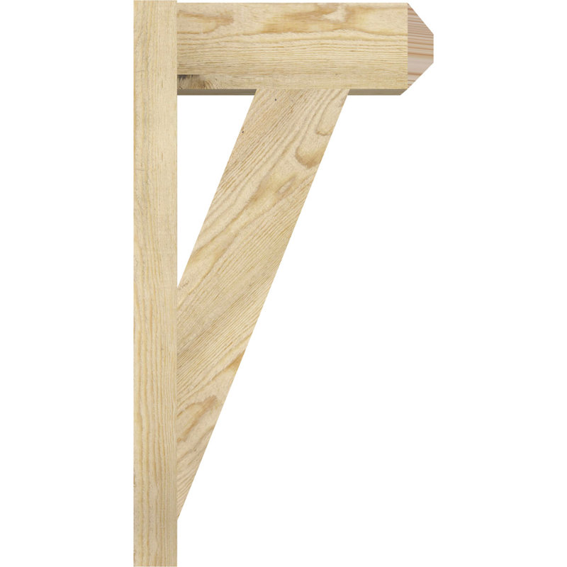 Artisan traditionnel en bois rustique, Sapin Douglas de 6 po (sciage brut), P 14 po x H 26 po