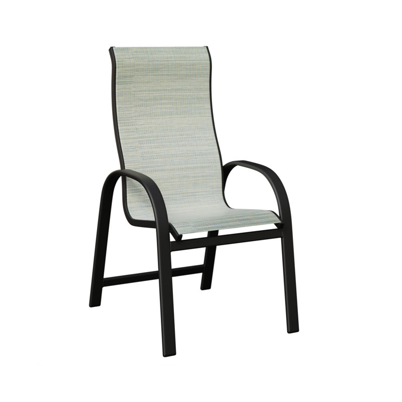 Chaise de salle à manger Murphy, Martinique, Aluminium noir mat