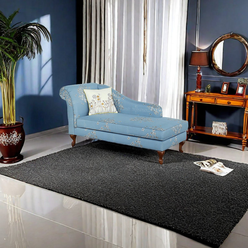 Chaise longue rembourrée Dzhenka, Bleu