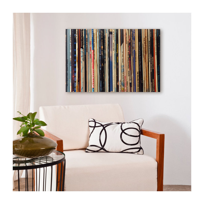 «LPs Print, H 20 po x l 30 po x P 1,5 po, Toile