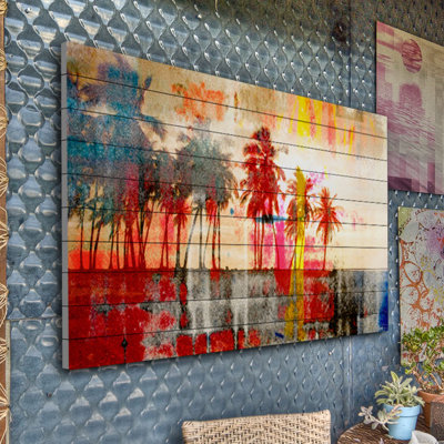 « abbott kinney » par parvez taj,-reproduction de photo sur bois