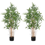 Indoor/Outdoor/Décor Artificial Bamboo Tree Faux Bamboo Tree Plant in Pot in Basket in Planter