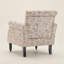 Fauteuil Vintage avec accoudoirs roulés et pieds en bois-543799886