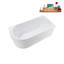 1501.1mm x 718.8mm Soaking Acrylic Bathtub-485985576