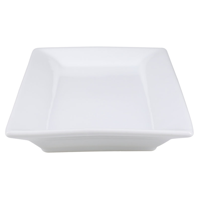 White Porcelain Rectangular Serving Platters Set of 2
