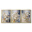 FLORAL Series CCCCXIV - Toile tendue avec châssis sur mesure - 3 pièces-1114570710-1114570689