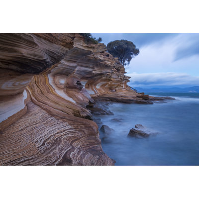Painted Cliffs, Tasmania by Sandergroffen - Wrapped Canvas Print
