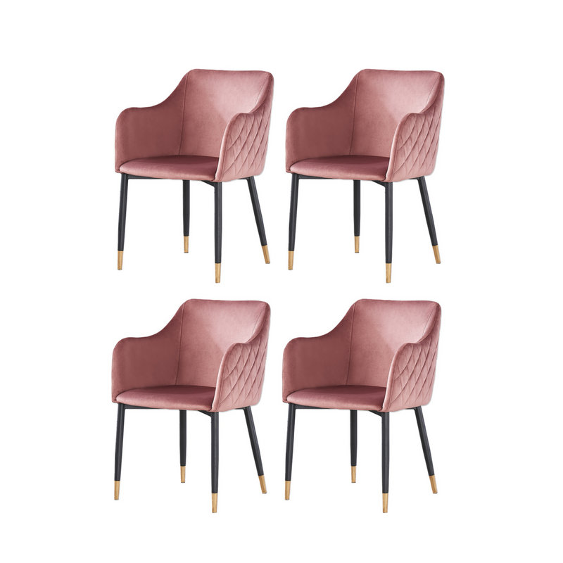 Wallaceton Velvet Armchair, Pink, 4