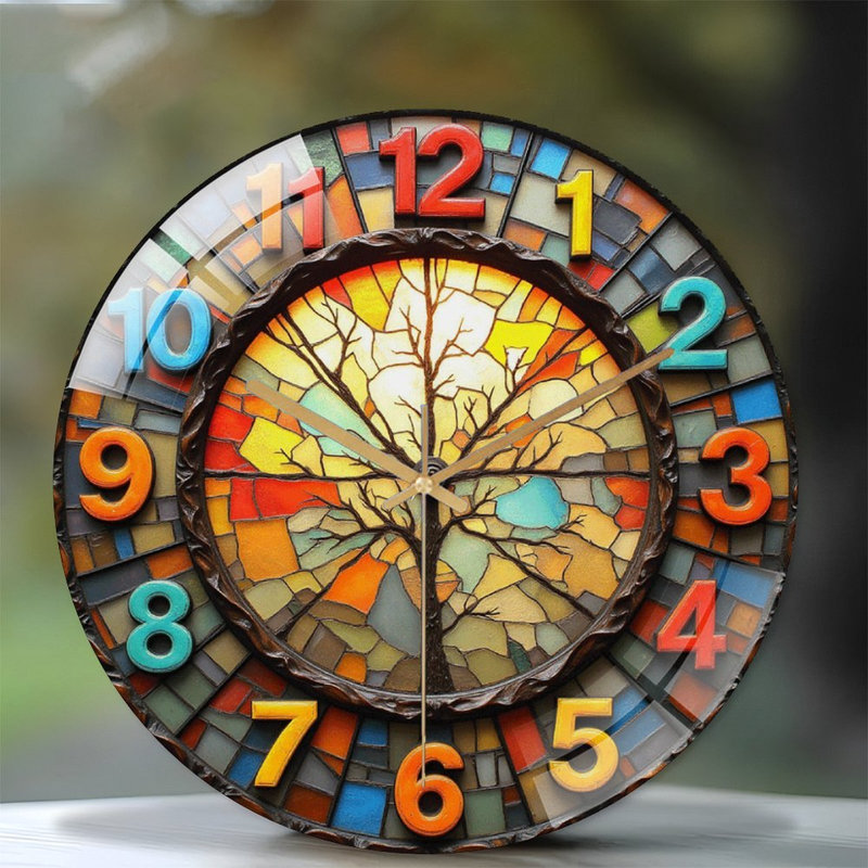 Horloge murale arbre 12 po