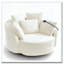 Fauteuil demi-tonneau pivotant à 360 °-1100501261