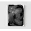 «Henri II» par Urban Road, reproduction d'art abstrait encadrée en noir et blanc, idée de remodelage de chambre à coucher de style studio d'art, grand imprimé abstrait noir