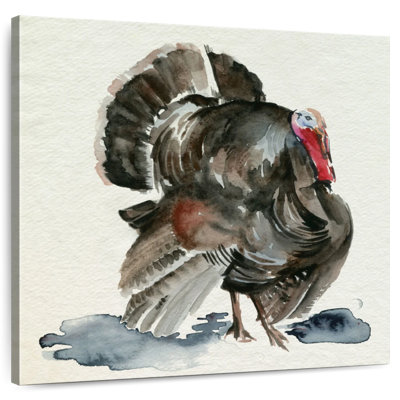 Dinde aquarelle Brampt I