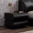 Humply Faux Leather 2-Drawer Smart Nightstand Modern Design with Wireless USB Type-C Charger Black-2038302011